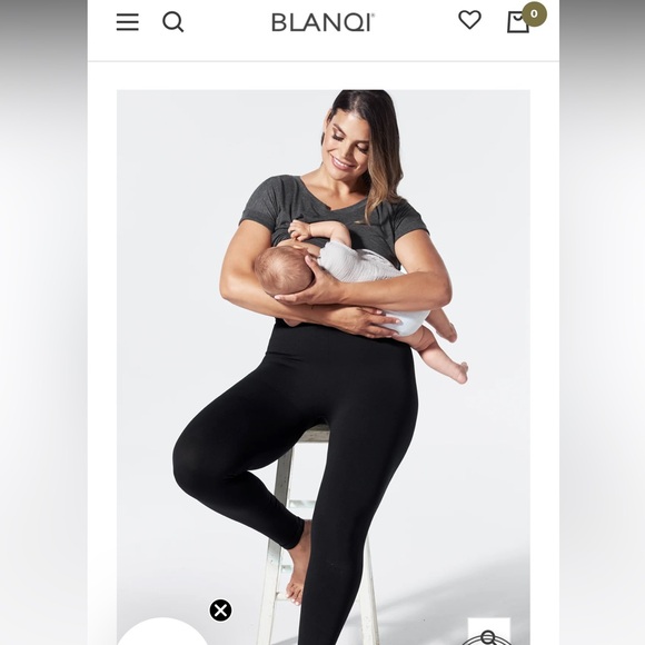 Everyday™ Highwaist Postpartum + Nursing Support Leggings - Black / Medium - Picture 3 of 5